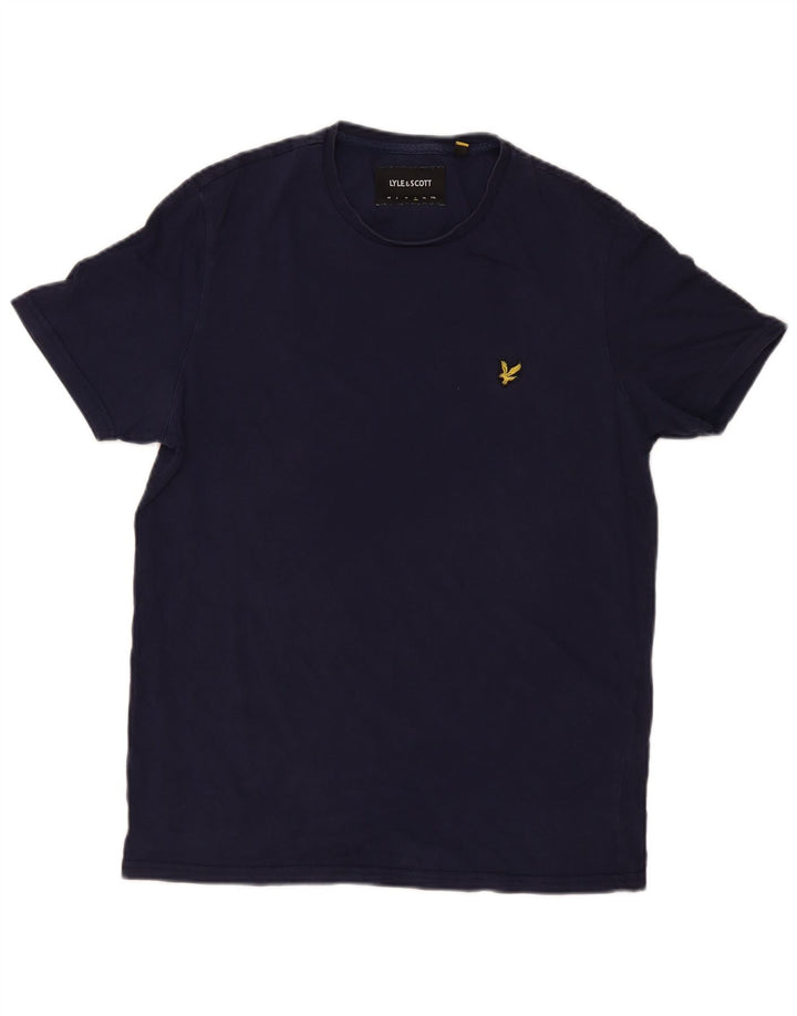 Lyle & Scott - Camiseta para hombre, talla grande, color azul marino, algodón