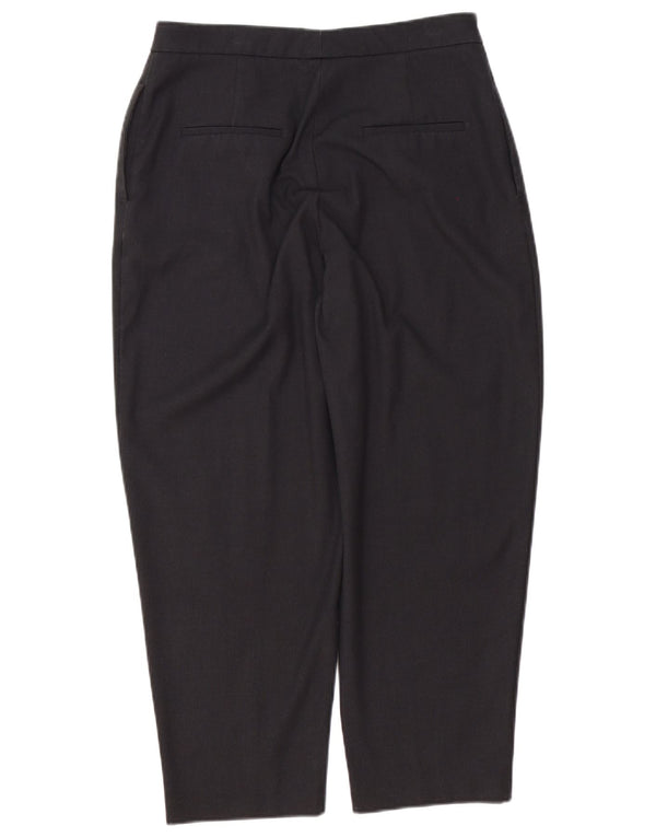 Zara Mujer Pantalón Casual Tapered Mediano W28 L25 Poliéster Gris