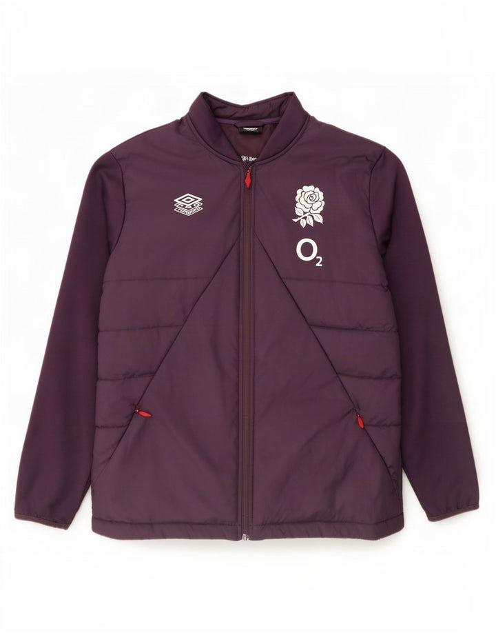 Umbro Chaqueta acolchada gráfica para mujer UK 20 2XL Poliéster morado