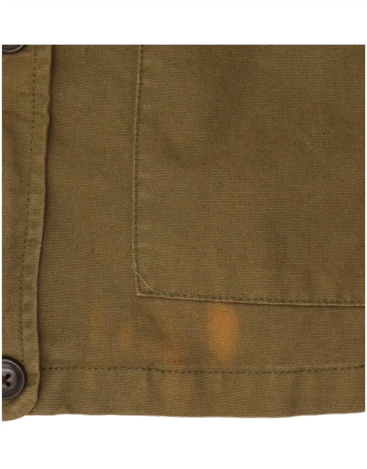 Chaqueta militar para mujer Fat Face UK 40 Algodón caqui mediano