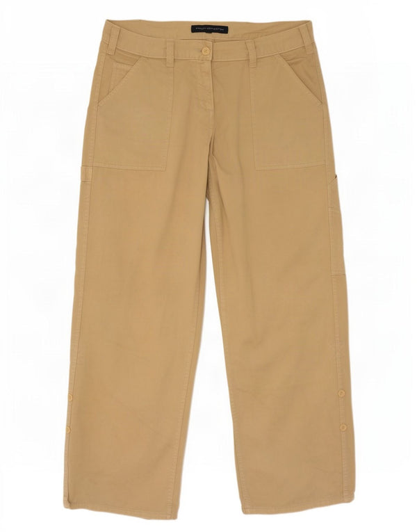 French Connection Pantalones cargo rectos para mujer UK 40 Large W34 L32 Beige