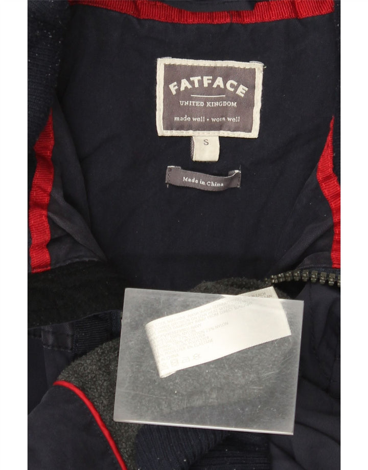 Chaqueta bomber con capucha para hombre Fat Face UK 36 Small Azul marino Poliéster