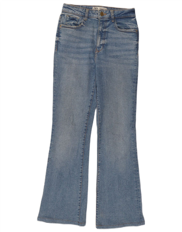 Zara Vaqueros Acampanados Mujer EU 36 XS W26 L30 Azul