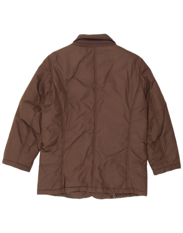 Geox - Chaqueta acolchada de corte regular para hombre, talla 38, color marrón medio