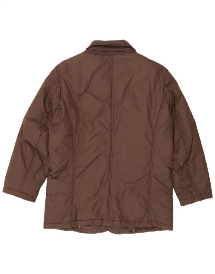 Geox - Chaqueta acolchada de corte regular para hombre, talla 38, color marrón medio