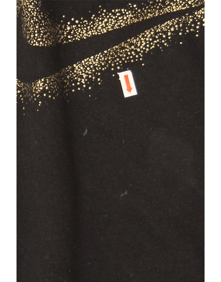 Nike - Sudadera extragrande con estampado gráfico para niñas de 12 a 13 años, talla grande, color negro