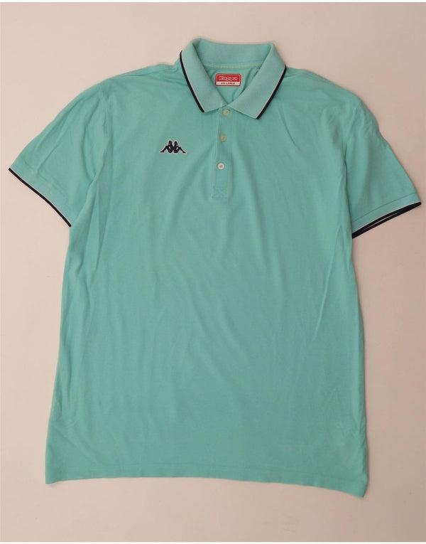 Kappa Polo Hombre 3XL Turquesa Algodón
