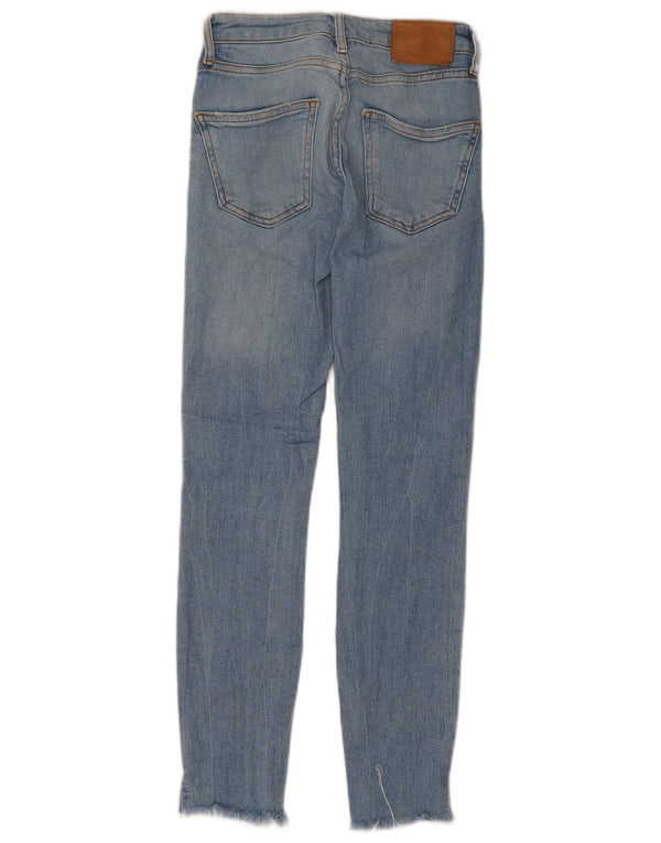 Zara Vaqueros pitillo para mujer EU 34 2XS W24 L26 Algodón azul