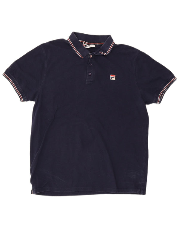 Fila Polo para hombre grande azul marino a rayas