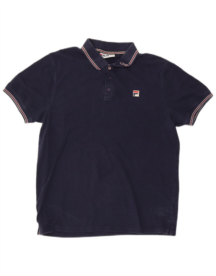 Fila Polo para hombre grande azul marino a rayas