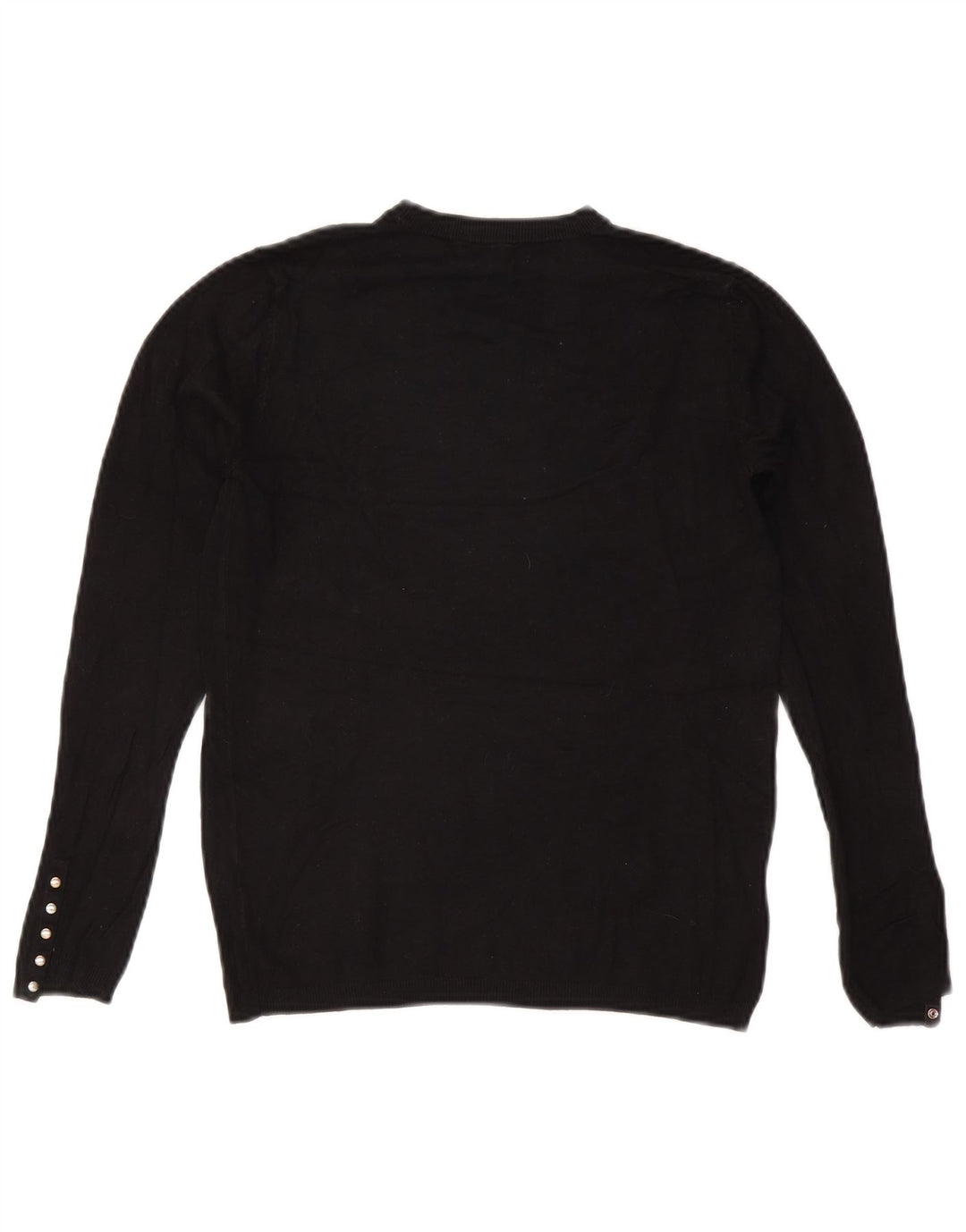 Zara - Jersey de cuello redondo para mujer, talla 40, talla M, color negro