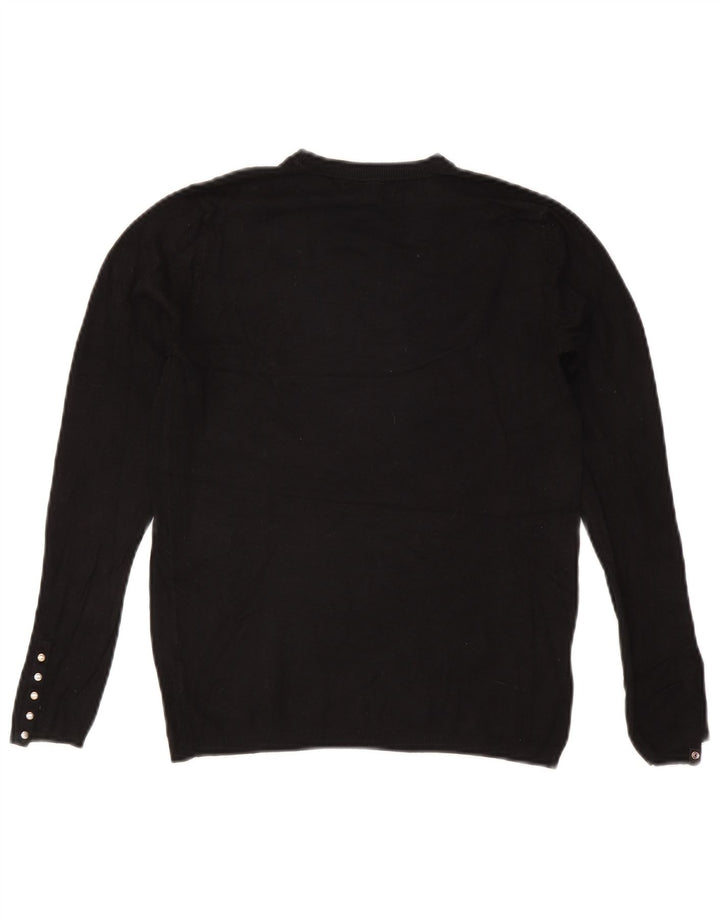 Zara - Jersey de cuello redondo para mujer, talla 40, talla M, color negro