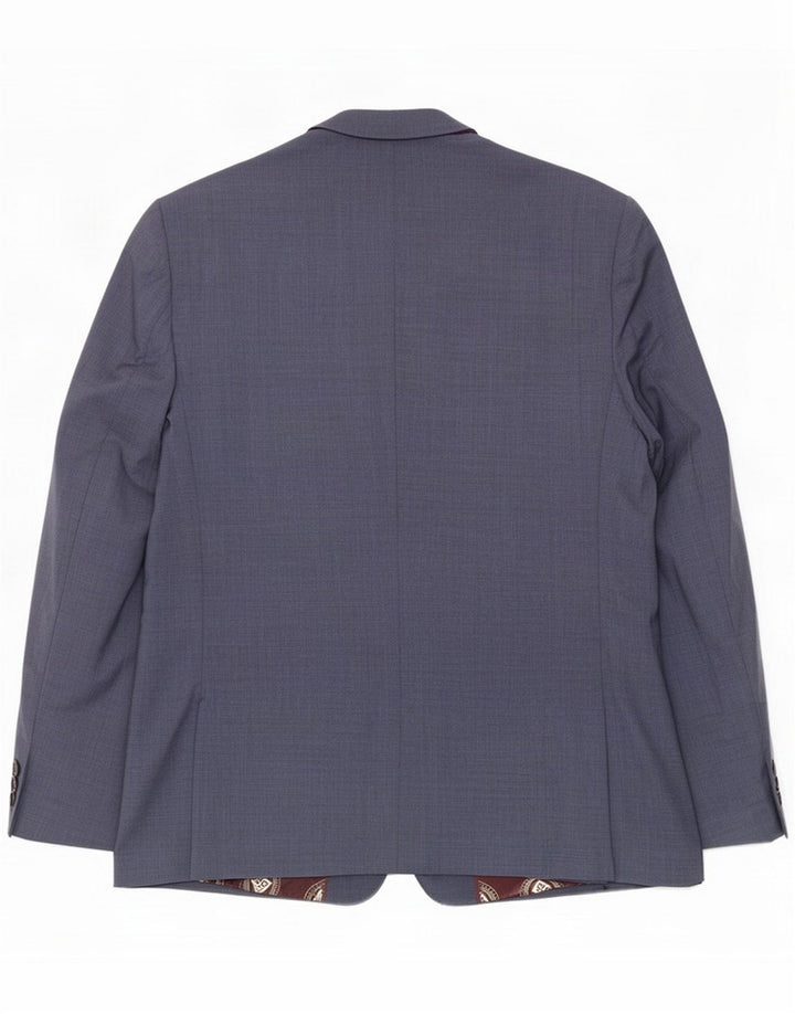 Chaqueta tipo blazer de 2 botones para hombre de Ted Baker UK 44 2XL Lana azul