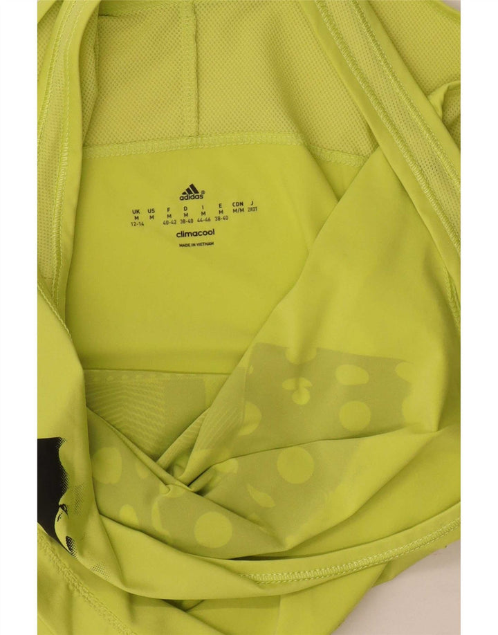 Adidas Mujer Climacool Graphic Chaleco Top Reino Unido 12/14 Verde Medio