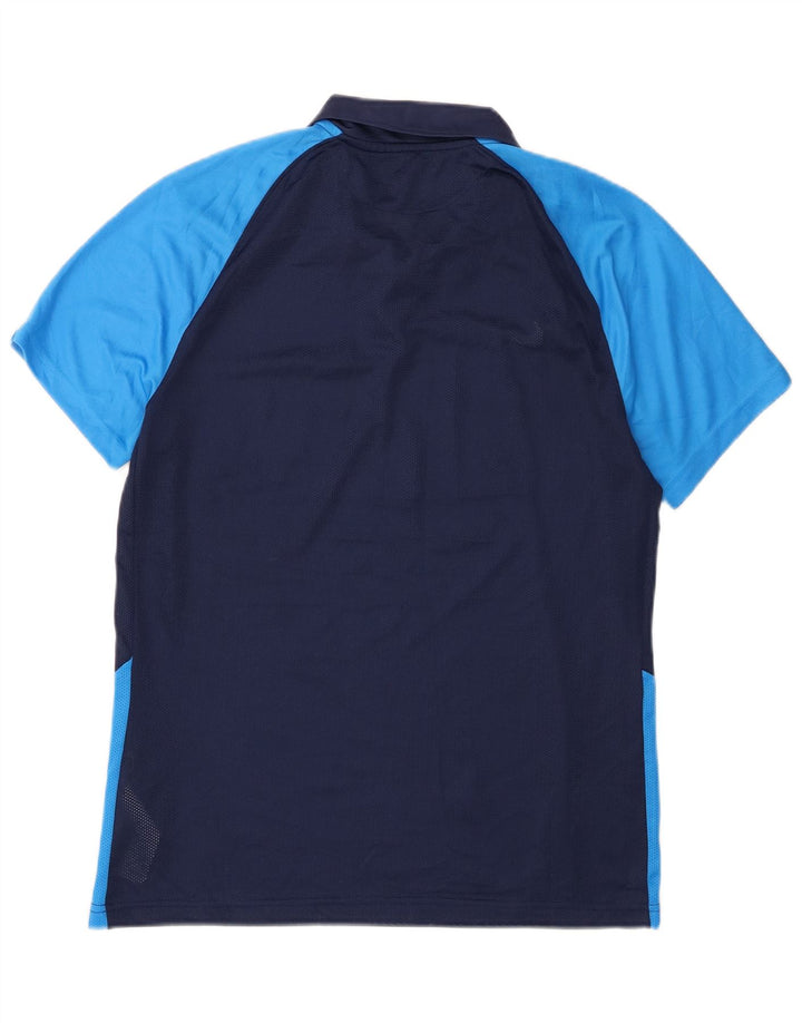 Polo Nike Dri Fit para hombre Poliéster color block azul marino medio