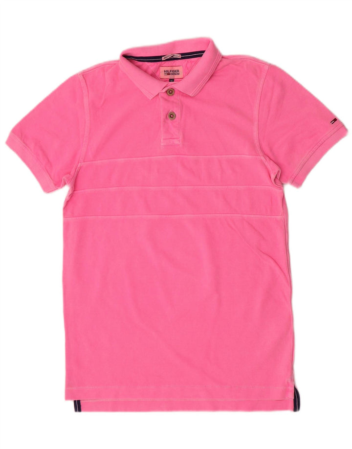 Polo Tommy Hilfiger Hombre Algodón Rosa Medio