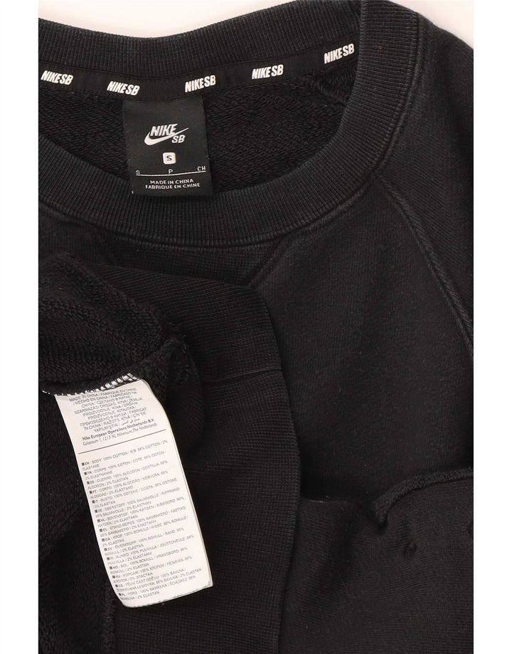 Nike - Sudadera tipo jersey para hombre, talla pequeña, algodón color block negro
