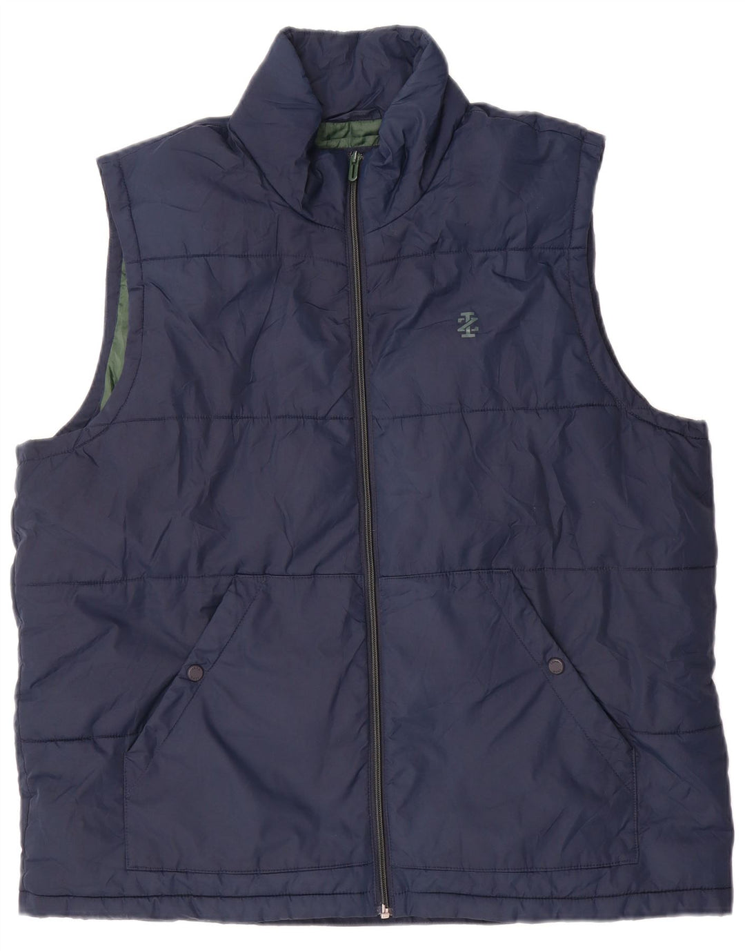 IZOD Chaleco acolchado para hombre UK 42 XL Poliéster azul marino