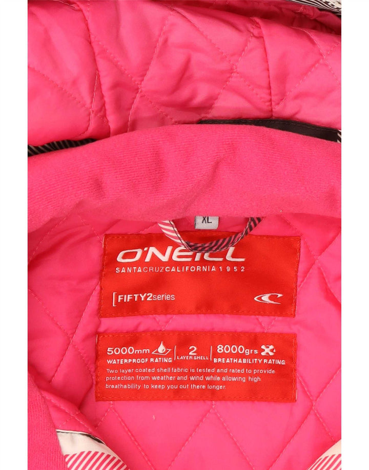 O'Neill Chaqueta de esquí para mujer ES 40 XL Poliéster a cuadros multicolor
