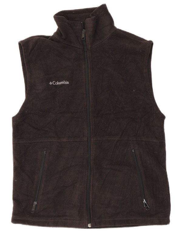 Columbia Chaleco polar para hombre ES 36 Pequeño poliéster gris