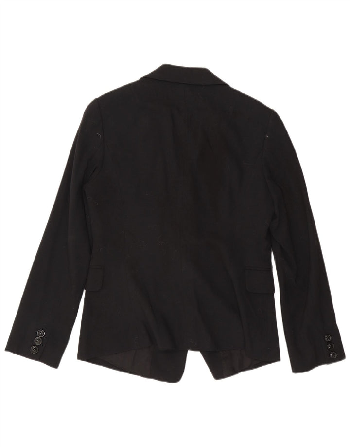 Benetton Chaqueta Americana De 2 Botones IT 46 Large Viscosa Negra