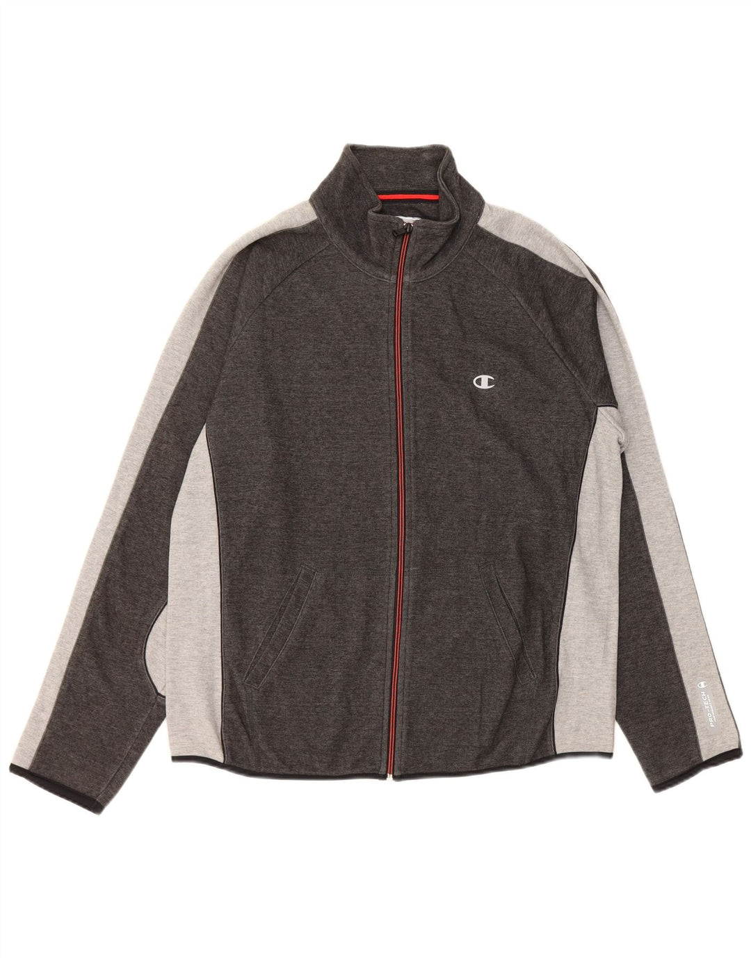 CHAMPION Chaqueta superior de chándal para hombre Algodón gris grande