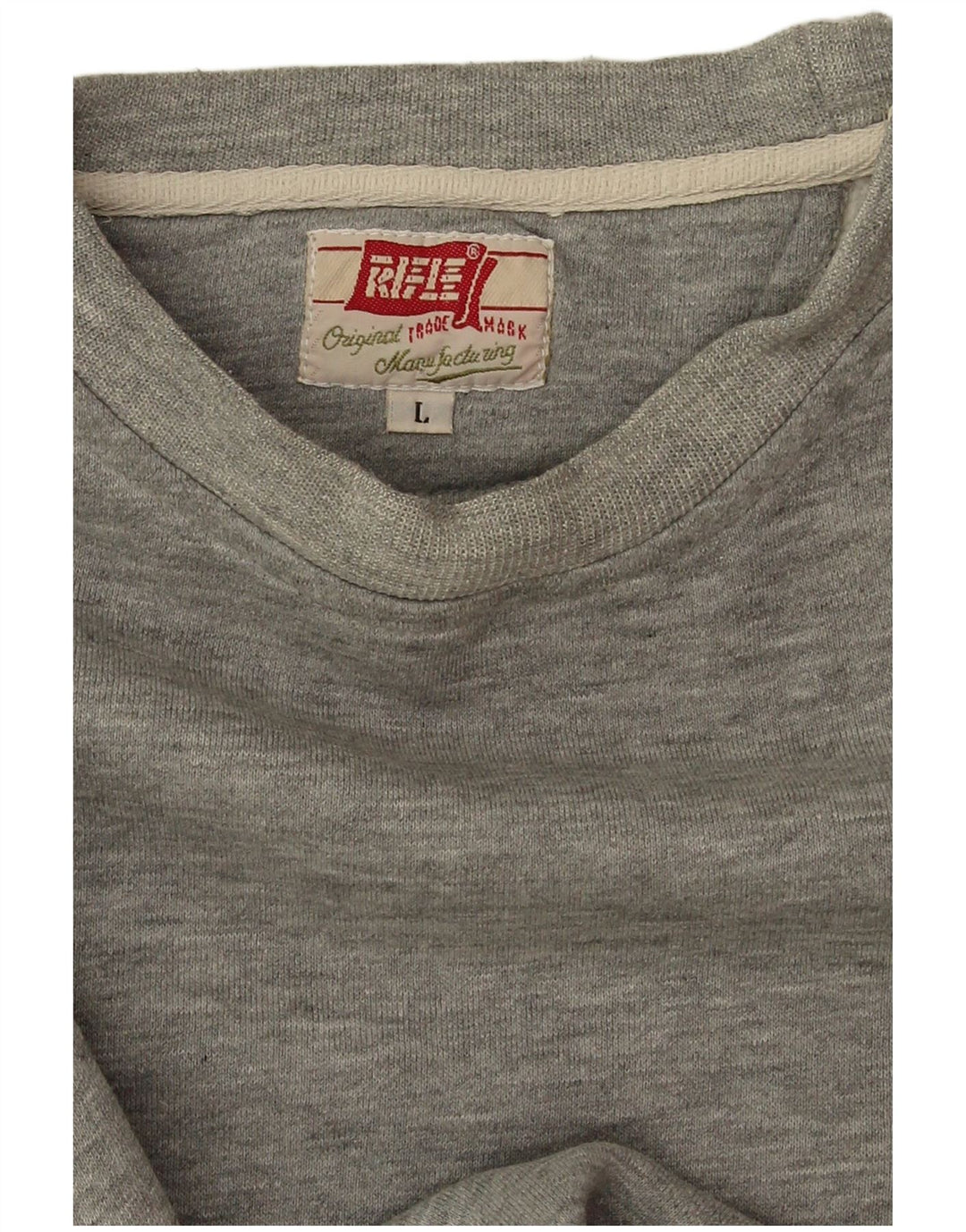 Vintage hombres sudadera jumper grande gris