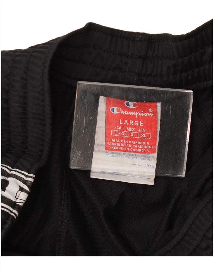 Champion Pantalones De Chándal Gráficos Para Hombre Poliéster Negro Grande