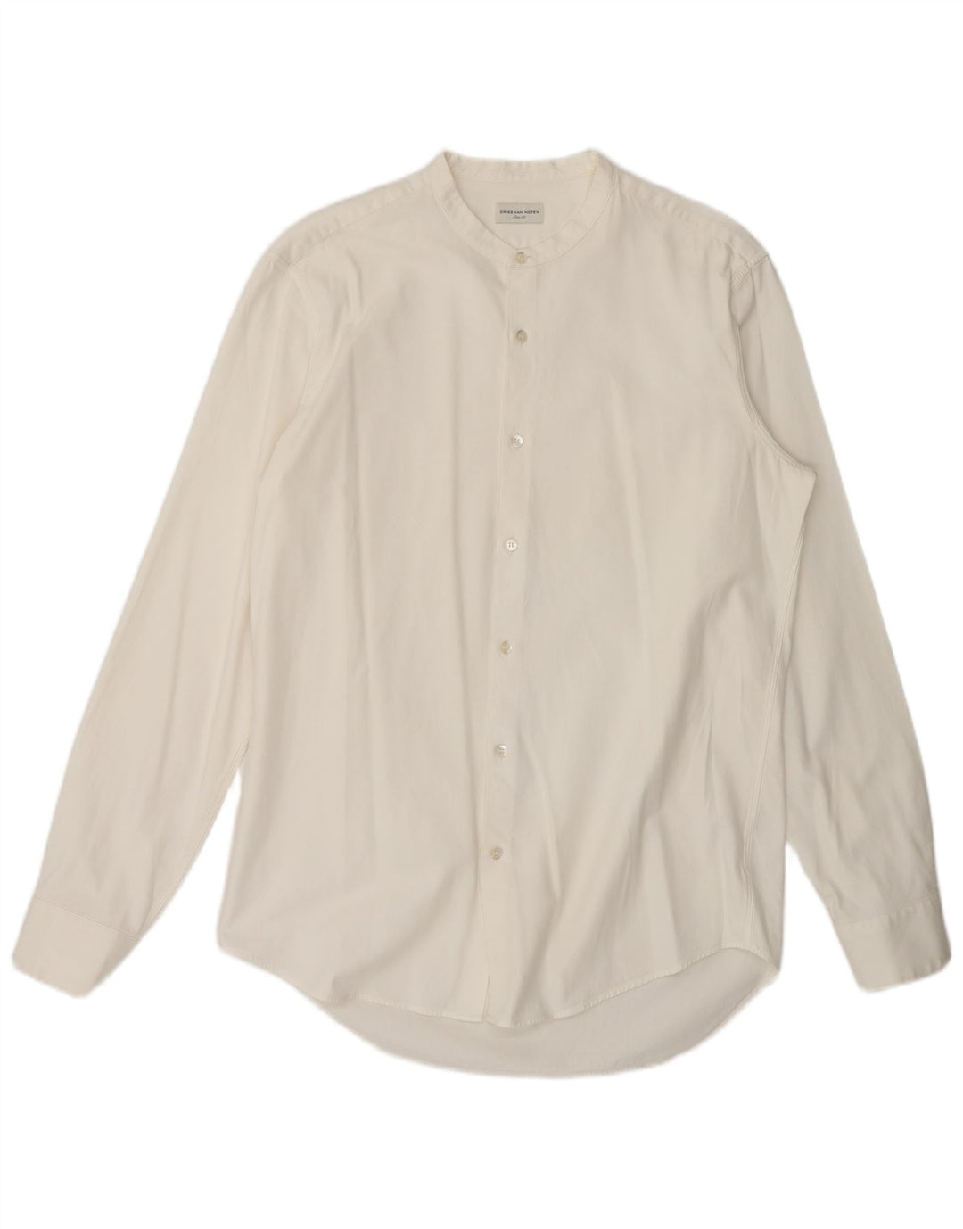 Dries Van Noten Camisa para hombre IT 52 Grande Algodón blanco