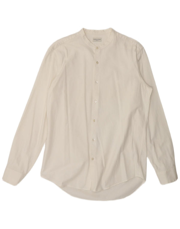 Dries Van Noten Camisa para hombre IT 52 Grande Algodón blanco