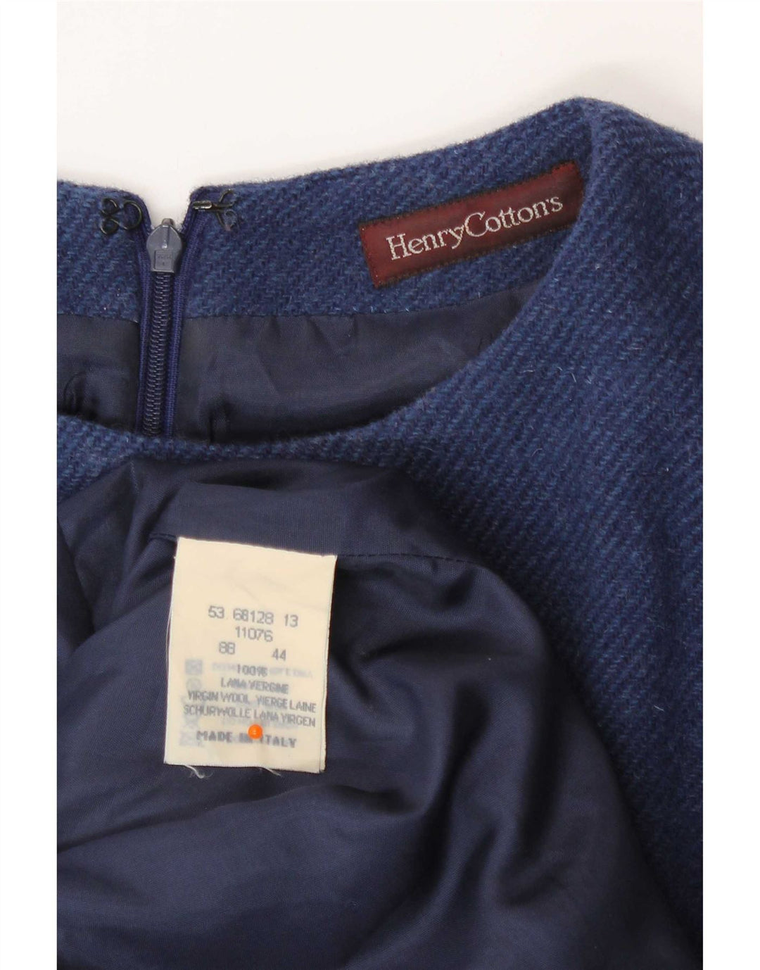 Henry Cottons Vestido tubo regular sin mangas para mujer IT 44 Azul medio