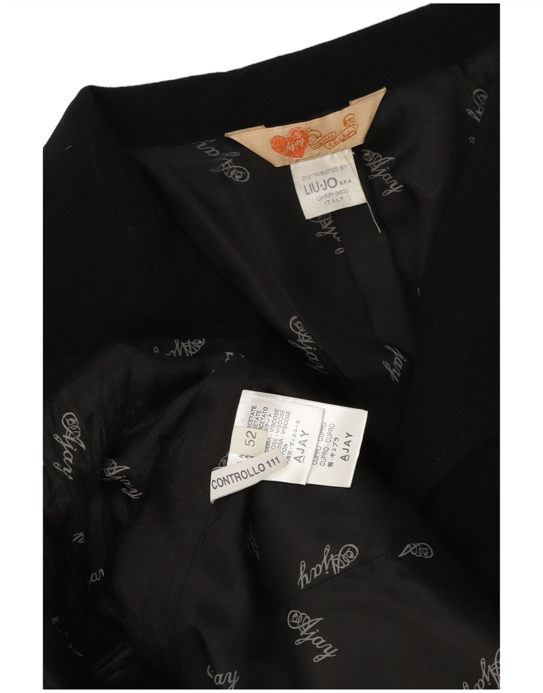 Liu Jo Chaqueta Blazer de 2 Botones para Mujer IT 52 2XL Acetato Negro