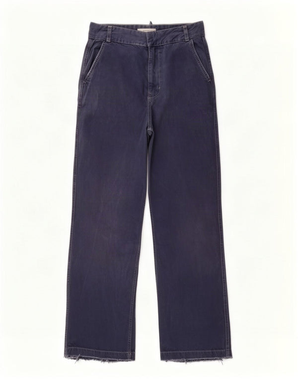 Zara Jeans Sueltos De Tiro Alto Para Mujer EU 32 2XS W22 L28 Azul Marino