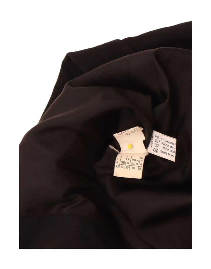 Max & Co. Abrigo para mujer Reino Unido 12 Lana negra mediana