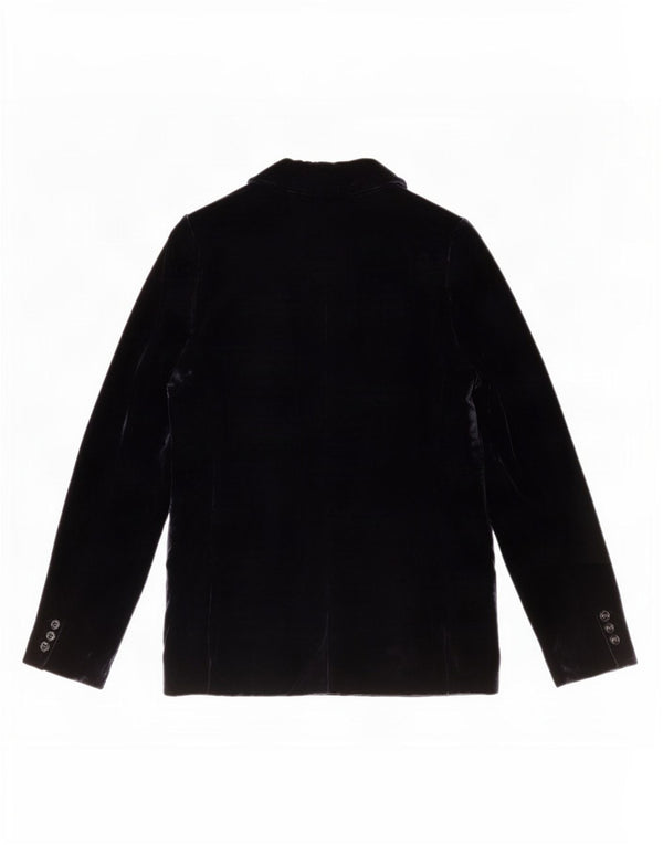 Banana Republic Chaqueta Blazer de Terciopelo con 1 botón para Mujer US 6 Medium Azul Marino