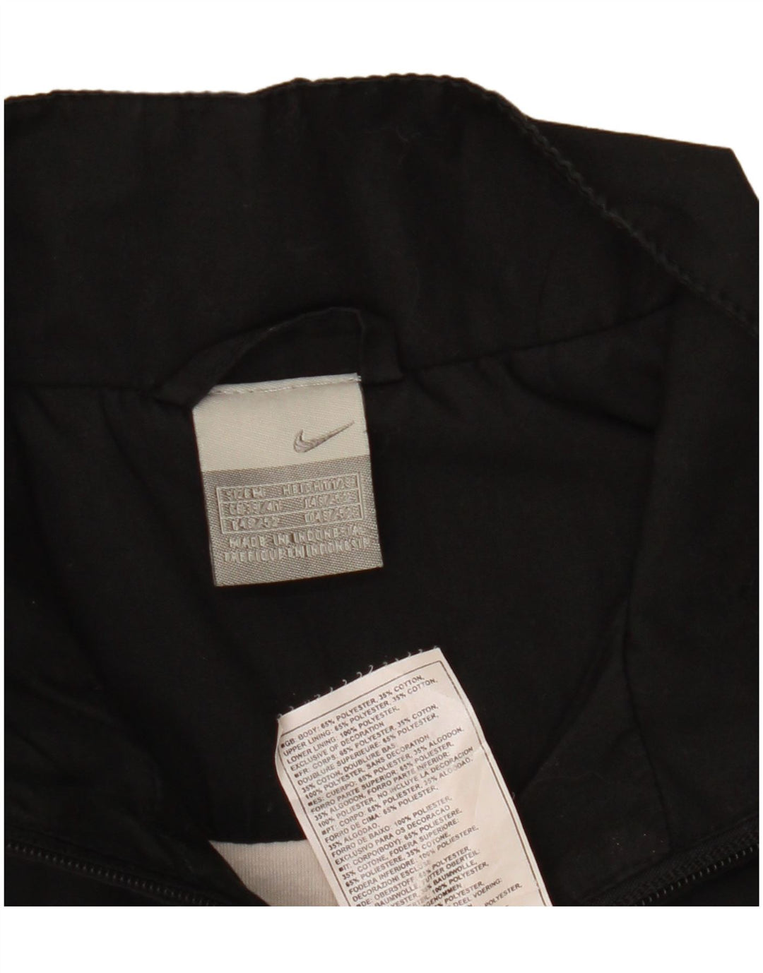 Nike Chaqueta de chándal para hombre UK 39/41 Mediano Negro Colorblock Poliéster