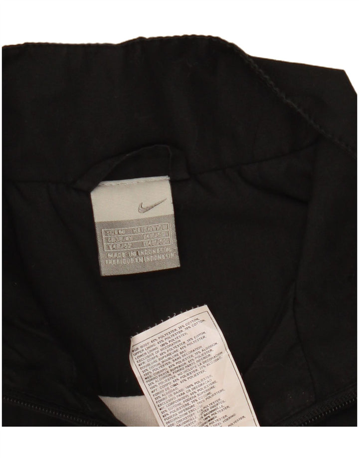 Nike Chaqueta de chándal para hombre UK 39/41 Mediano Negro Colorblock Poliéster