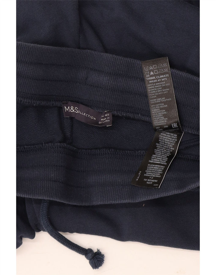 Marks & Spencer Pantalones de chándal para Mujer Joggers UK 44 Medium Azul Marino