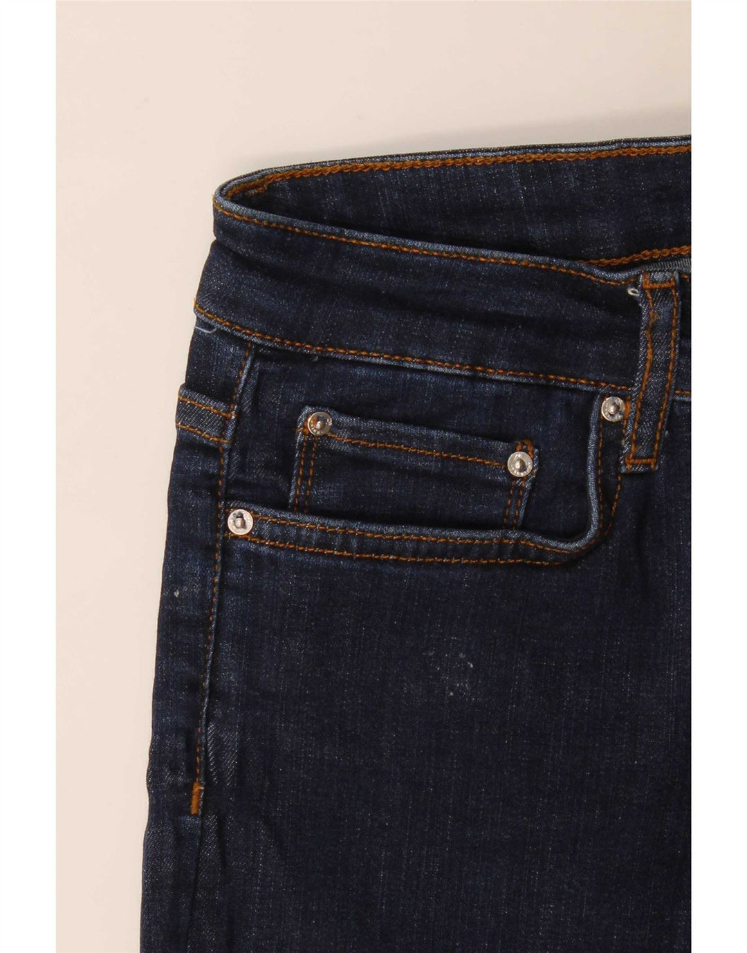 Zara Jeans Acampanados Para Mujer EU 38 Small W28 L34 Azul Marino