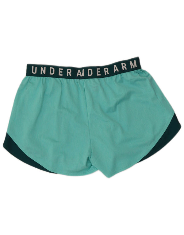 Under Armour Pantalones cortos deportivos gráficos para mujer UK 40 Medium Turquesa Colorblock