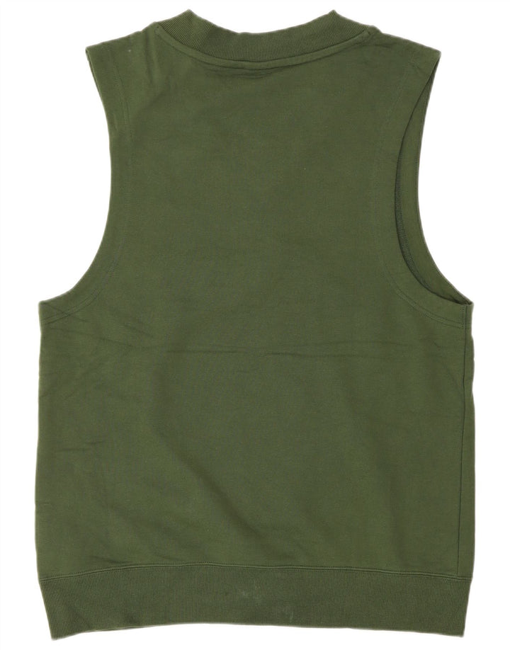 PUMA Sudadera sin mangas para hombre Jumper Small Green Cotton
