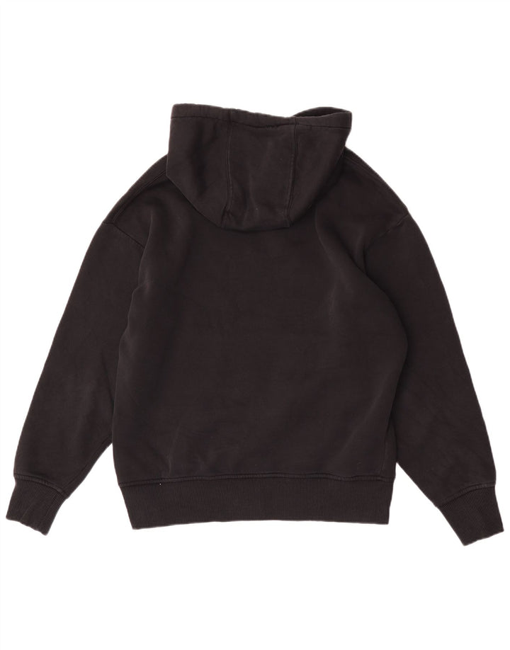 Zara Hombre Sudadera Con Capucha Jersey Pequeño Negro
