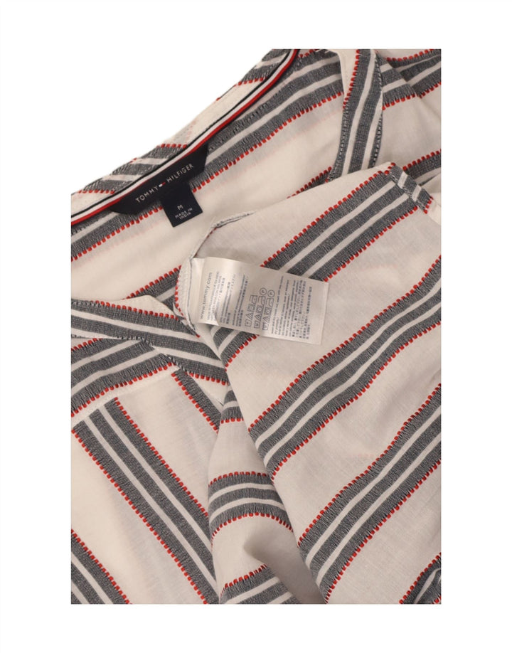 Tommy Hilfiger Blusa sin mangas para mujer UK 44 Mediana Rayas blancas