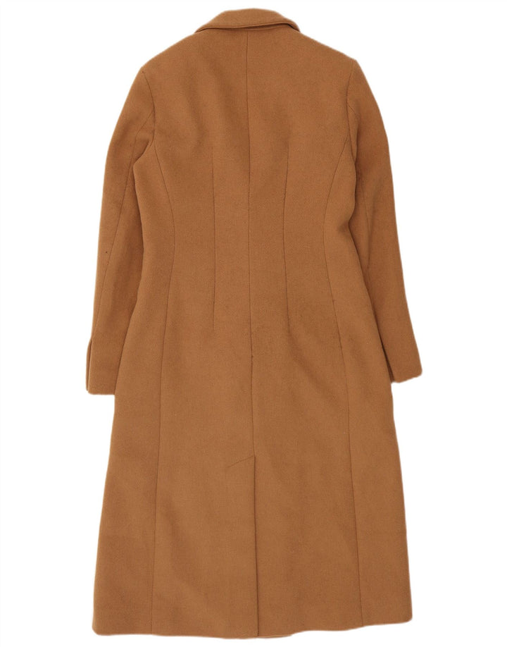 Marks & Spencer Abrigo cruzado para mujer UK 8 Small Beige Poliéster