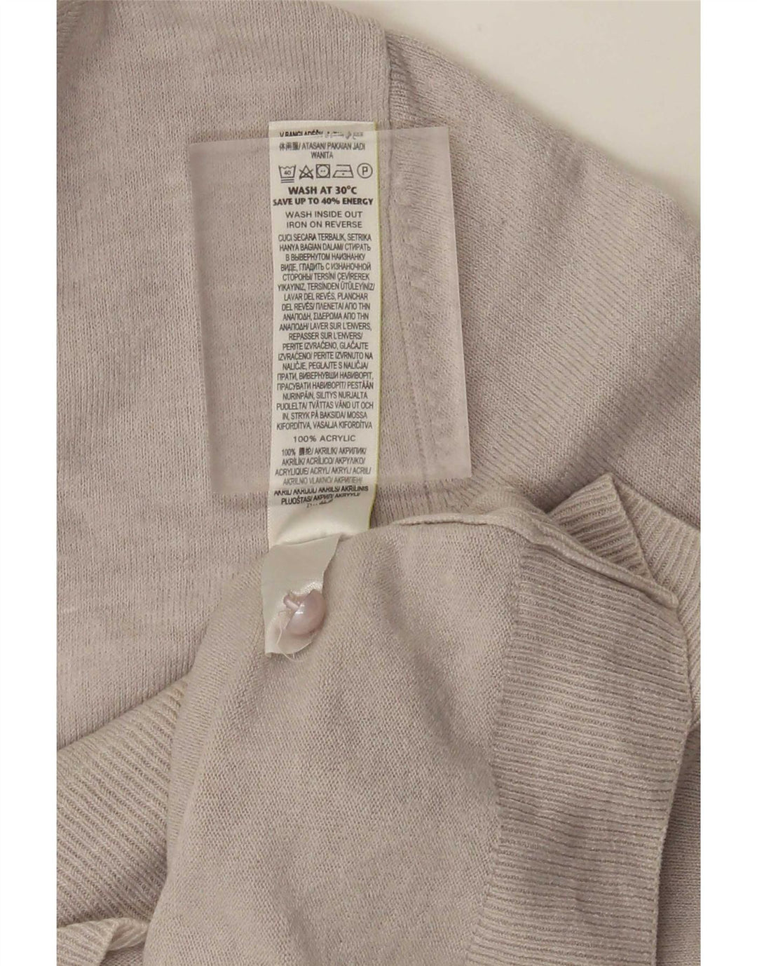 Marks & Spencer - Cárdigan para mujer (talla 40), acrílico gris grande