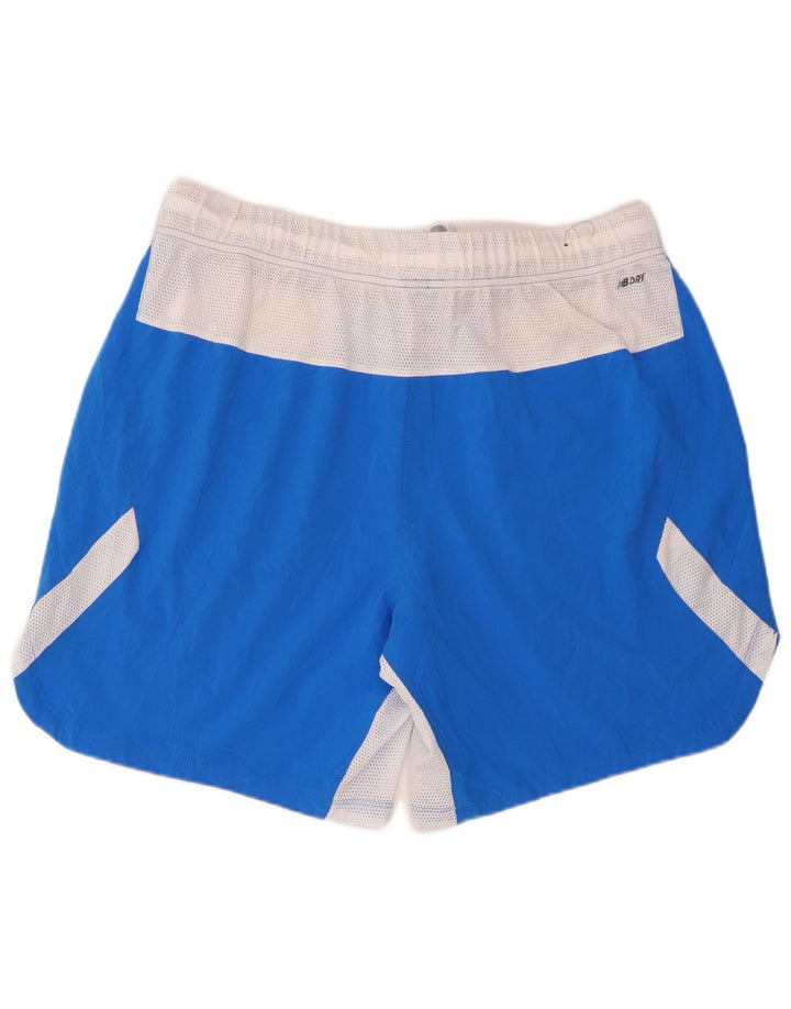 New Balance Pantalones cortos deportivos para hombre XL Azul Colorblock Poliéster