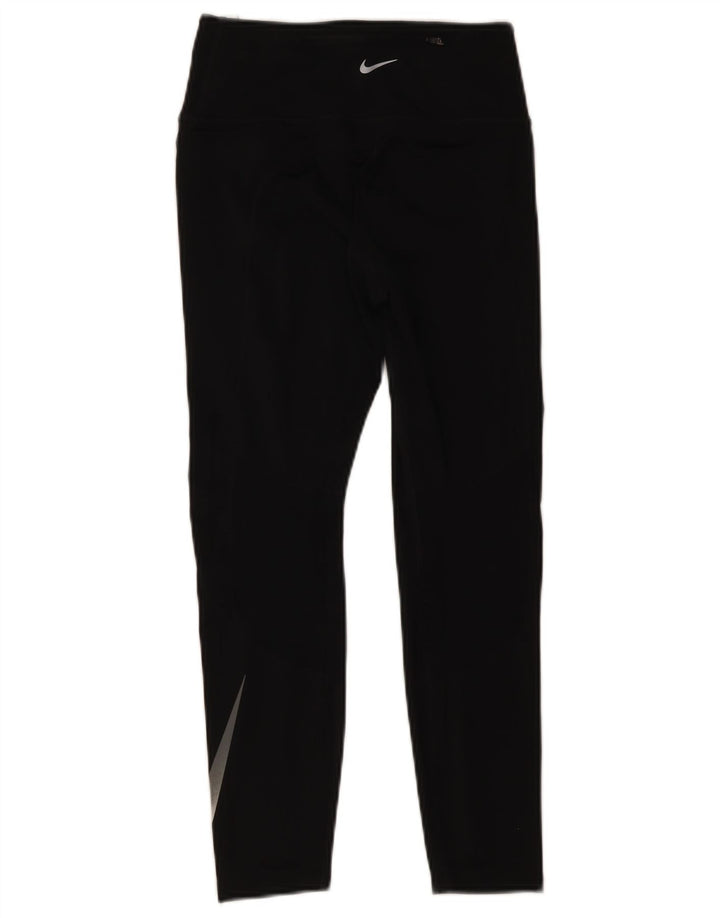 Nike Leggings Dri Fit Graphic para mujer UK 10 Pequeño Poliéster negro