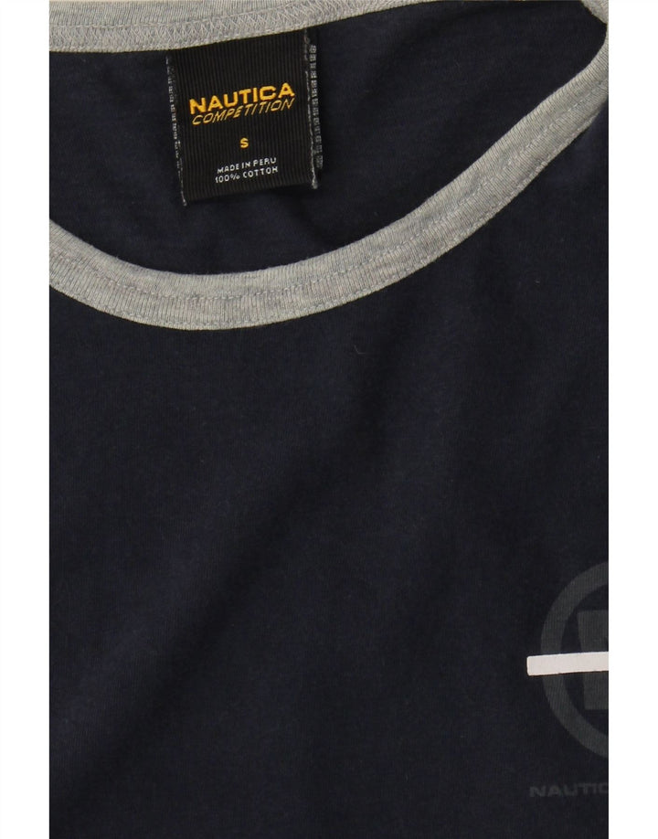 Nautica Chaleco Gráfico para Hombre Top Pequeño Algodón Azul Marino