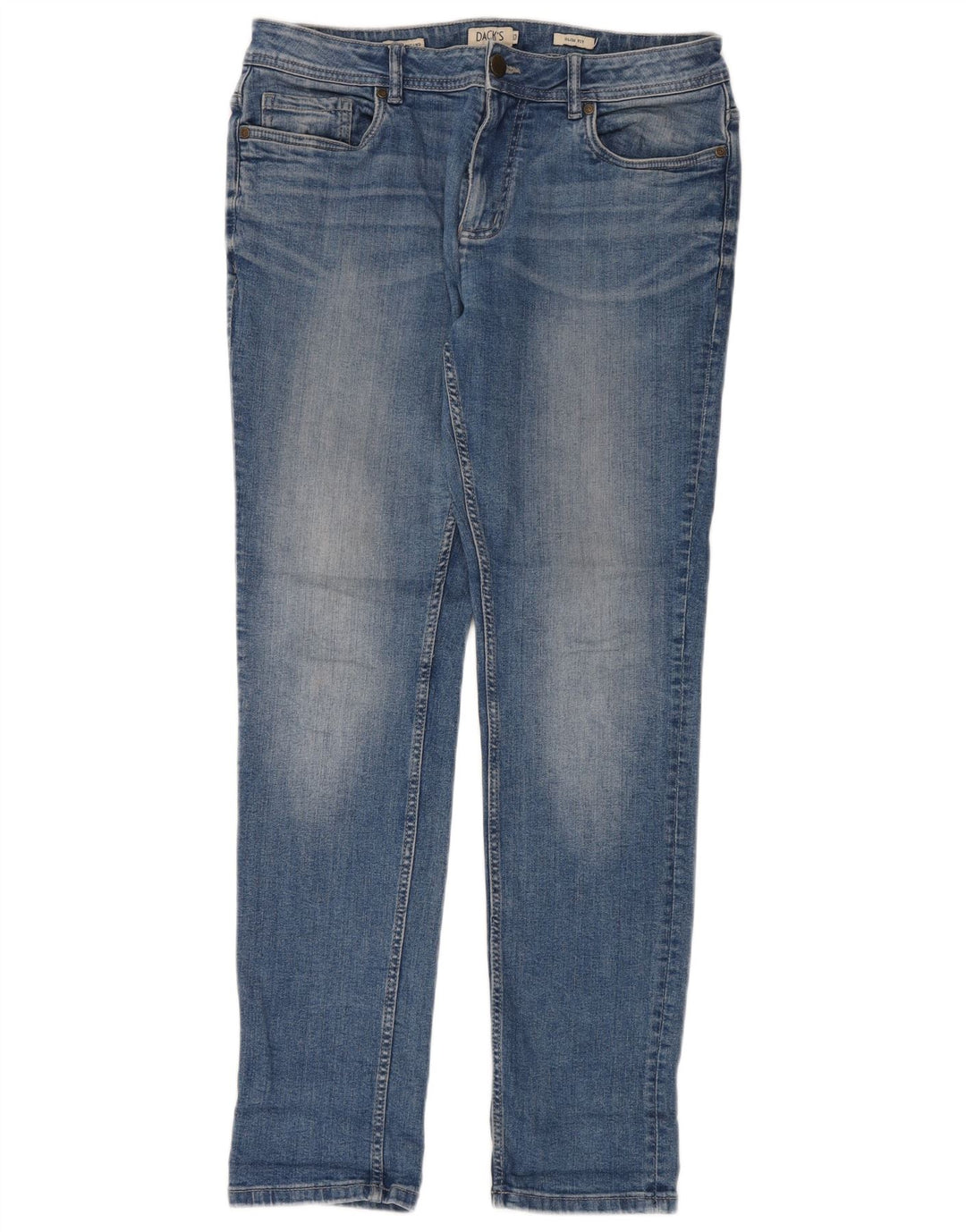 Dack's Jeans ajustados para hombre IT 50 Large W34 L32 Algodón azul