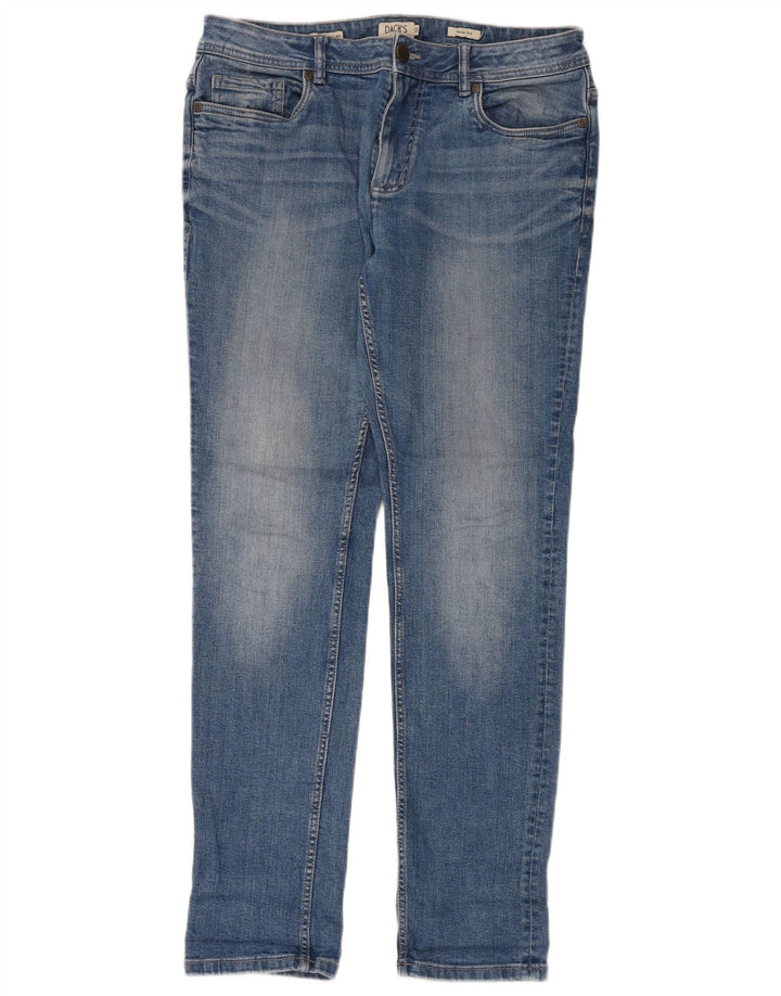 Dack's Jeans ajustados para hombre IT 50 Large W34 L32 Algodón azul